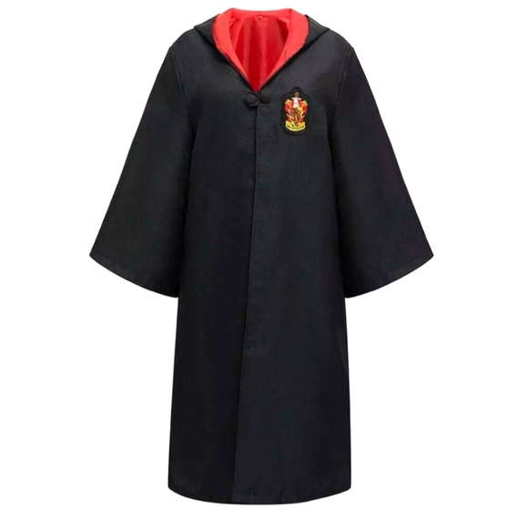 Harry Potter Adult Unisex Gryffindor Robe And Glasses -size Medium New - Picture 1 of 5
